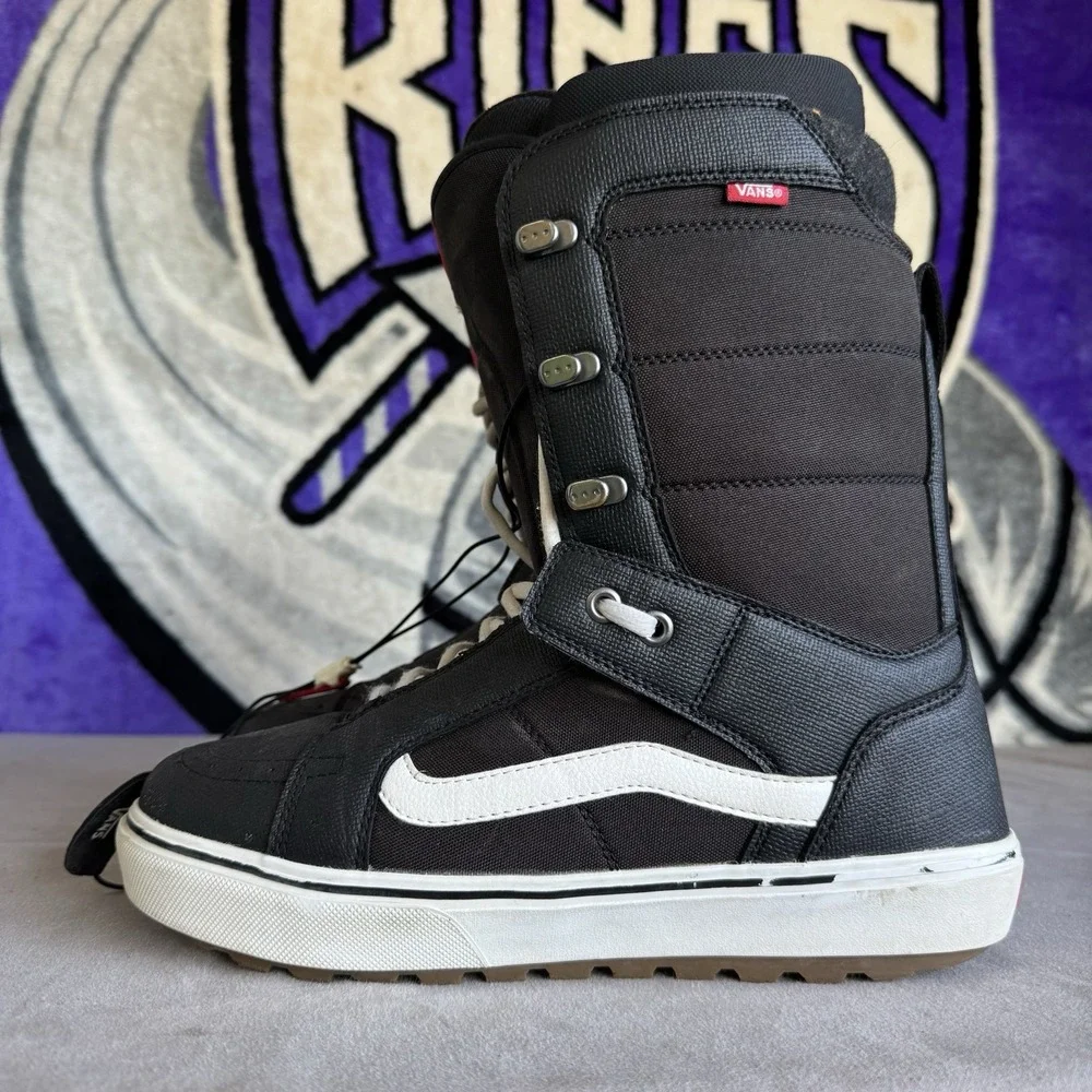 Size 12 - Vans Hi Standard OG Black White Mens Snowboard Boots